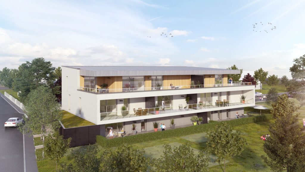 Vue 3D de la Résidence des Peupliers à Sausheim